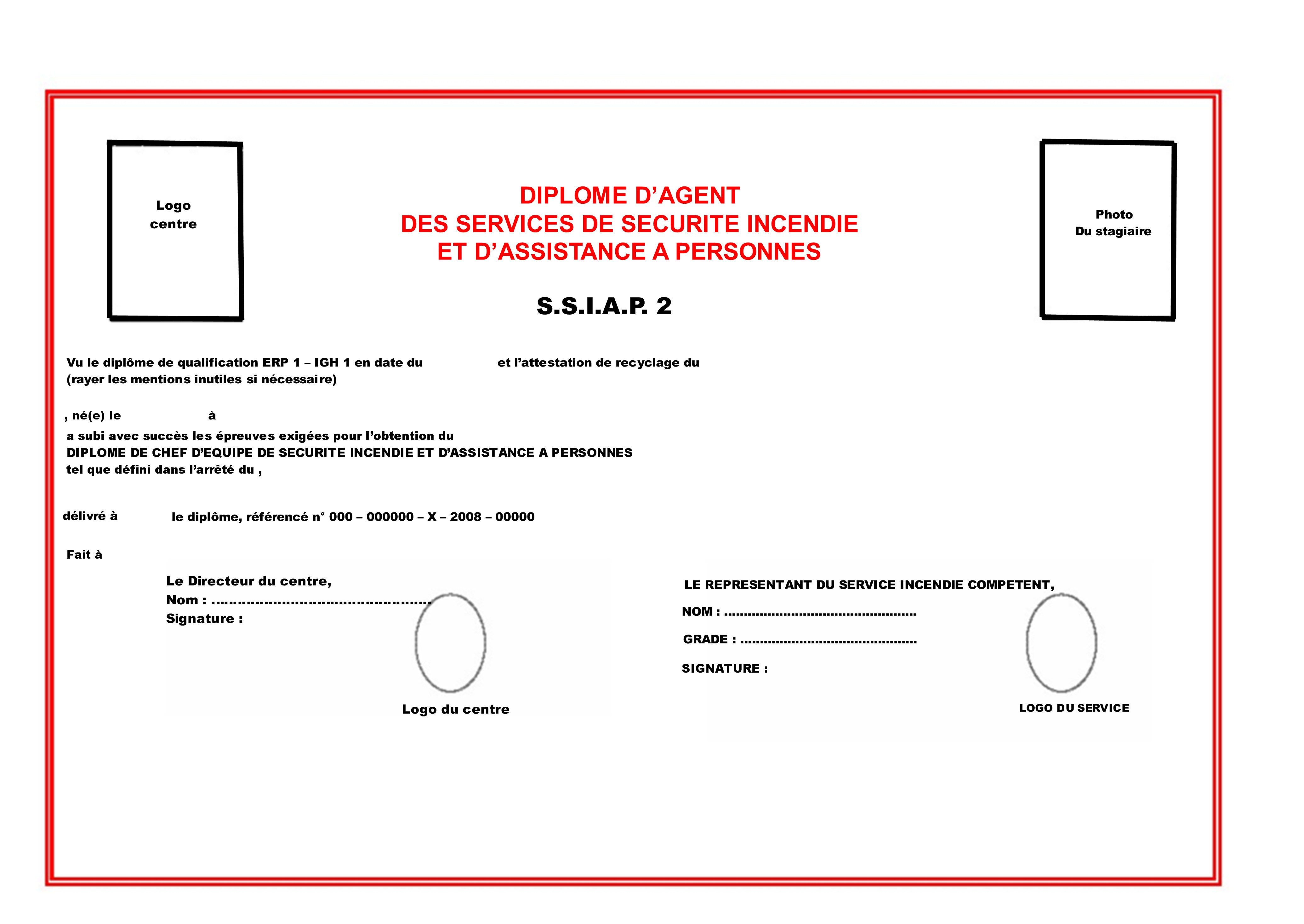 diplome ssiap2