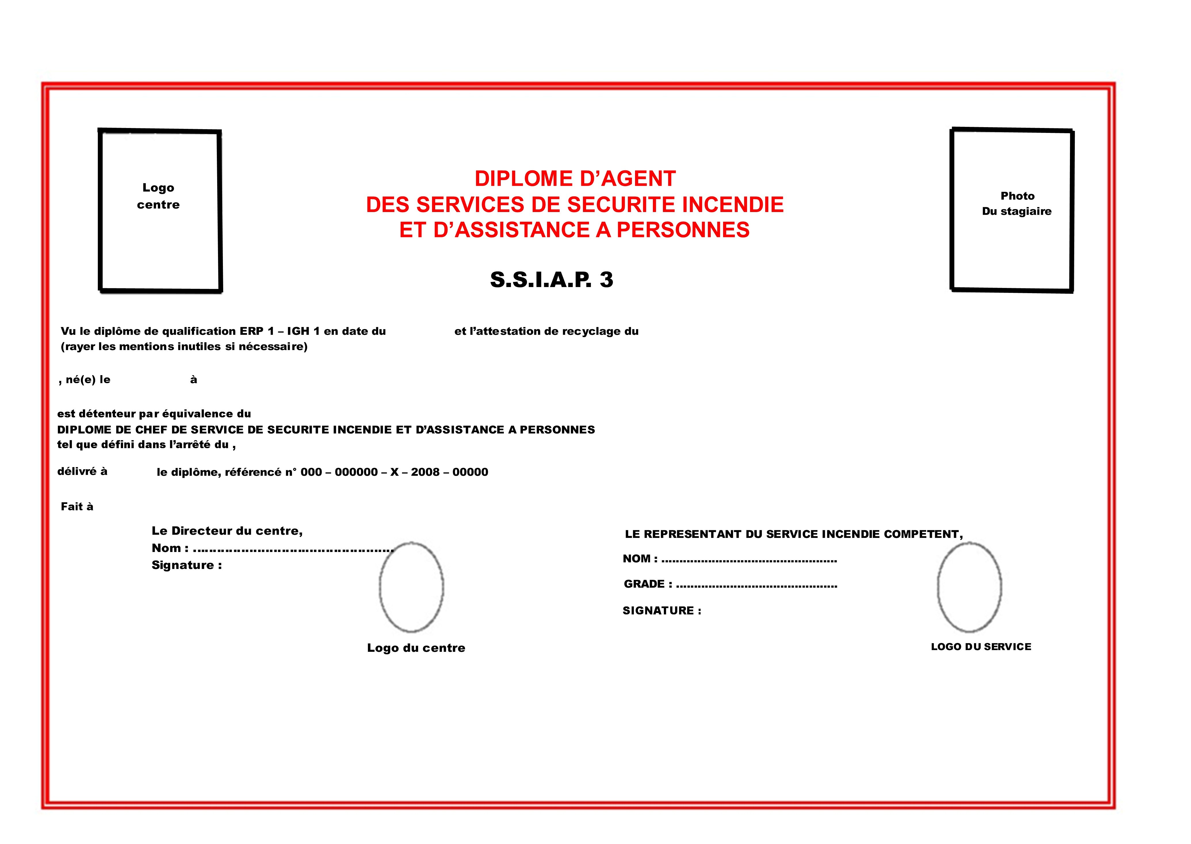 diplome ssiap3 equiv